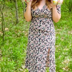 Abercrombie and Fitch Floral Midi Dress